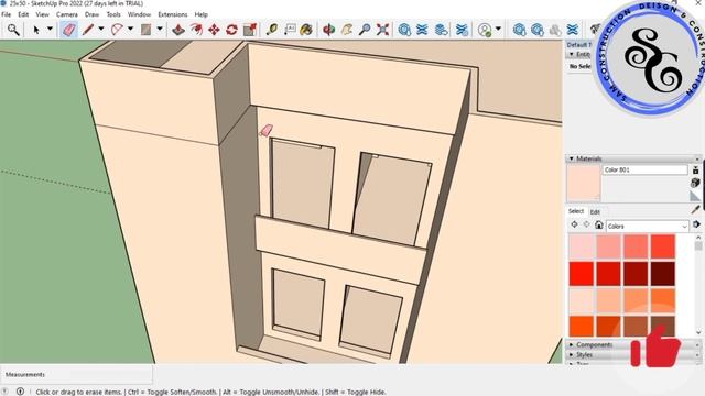 Sketch Up Tutorial In 10 Minutes Door and Window Installation on project & different Views #SC3559 смотреть онлайн