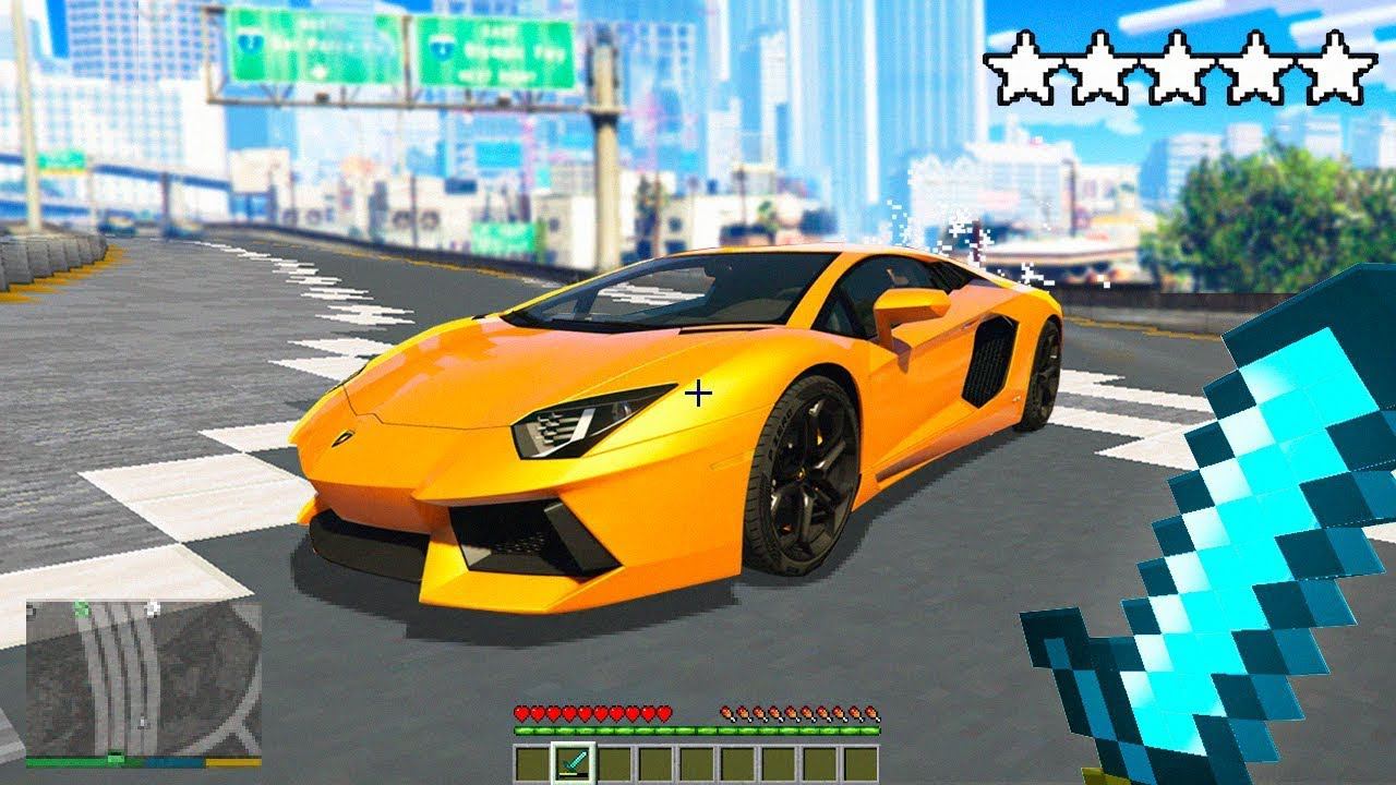 Я ПЕРЕНЁС МИР ГТА 5 В МАЙНКРАФТ! ОБЗОР МОДА GTA 5 и MINECRAFT! ГТА МОД MODS смотреть онлайн