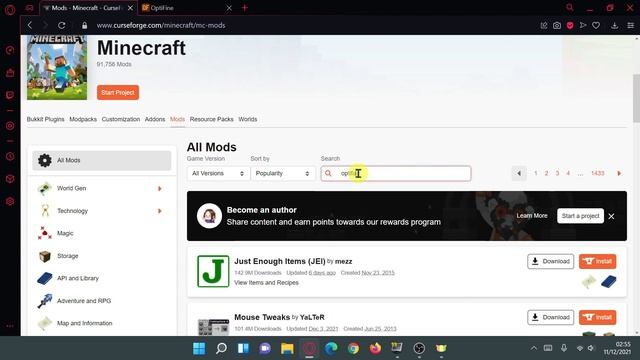 Minecraft Java 1.18.x OptiFabric (Use OptiFine + Fabric At The Same Time!) Install Tutorial 2021