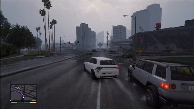 GTA V: Porsche Cayenne Drifting In Rain (Obey Rocoto) смотреть онлайн