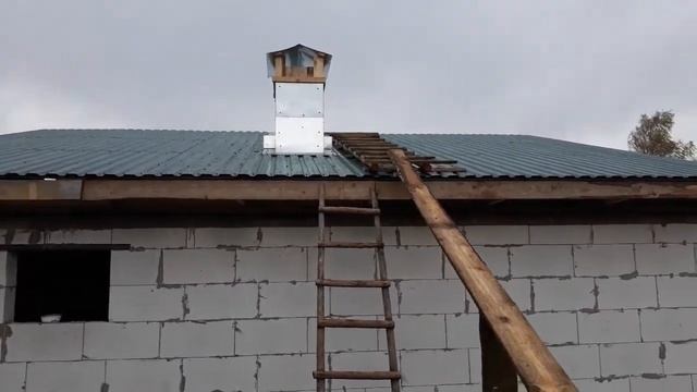 Строим сарай\покрыл крышу