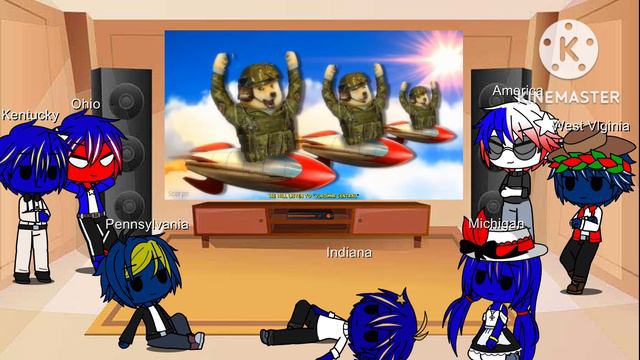 Countryhuman & Statehuman React To Only In OHIO ( Gacha Club )