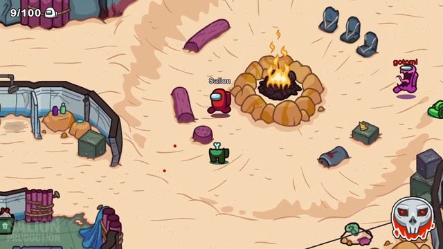 Among Us, but with 99 SEEKERS on THE FUNGLE - HIDE n SEEK Mode смотреть онлайн