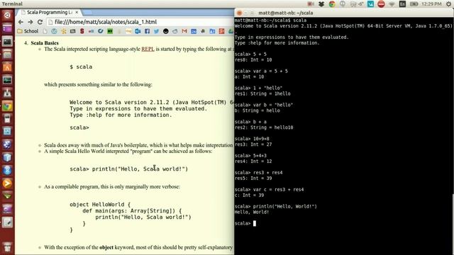 Scala Video 6: REPL смотреть онлайн