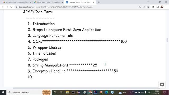 FULL STACK JAVA tutorials || Session - 2 || by Mr. Nagoor Babu On 17-12-2022 @7:30PM IST смотреть онлайн