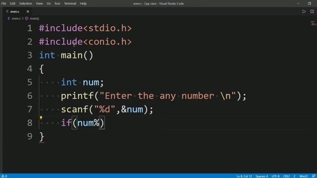 C Program to Check Even or Odd Number смотреть онлайн