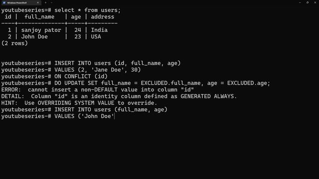 UPSERT Statements: Handling Conflicts, ON CONFLICT DO UPDATE & DO NOTHING | Mastering PostgreSQL смотреть онлайн