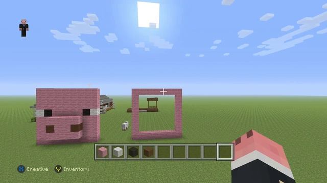 How to build a minecraft pigs face смотреть онлайн