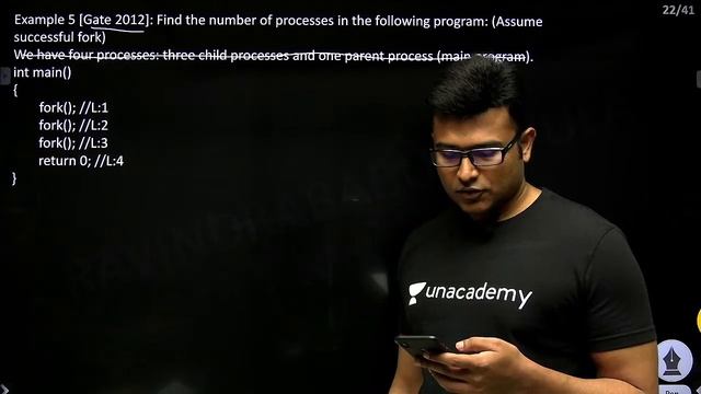 Fork System Call | L:2 | Operating System | Ravindrababu Ravula | GATE/ESE CSE смотреть онлайн