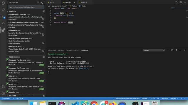 Создание приложения авторизации на React/Node.js. Часть 5 - frontend создание формы смотреть онлайн