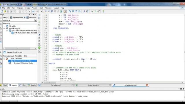 Half Adder Simulation in Xilinx using VHDL Code смотреть онлайн