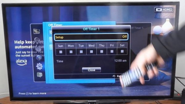 How to Turn On Sleep Timer & Auto Turn On TV for Samsung TV old Model (Easy Method)