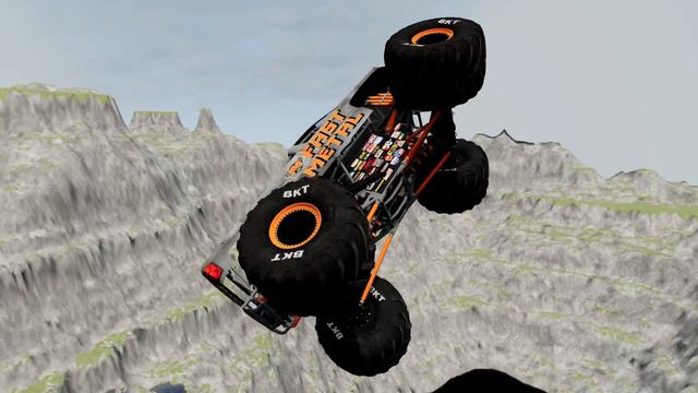 Monster Jam vs Leap of Death Black Water in BeamNG.drive #740 смотреть онлайн