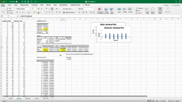 How to perform multiple linear regression analysis in Excel смотреть онлайн