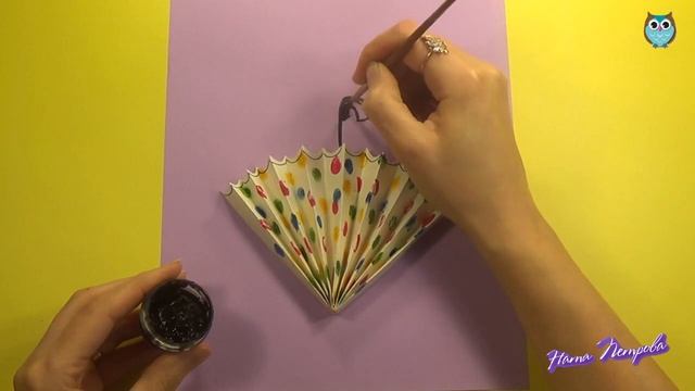 Парасолька під дощем. Об'ємна аплікація || Зонтик под дождем. Аппликация || FALL UMBRELLA смотреть онлайн