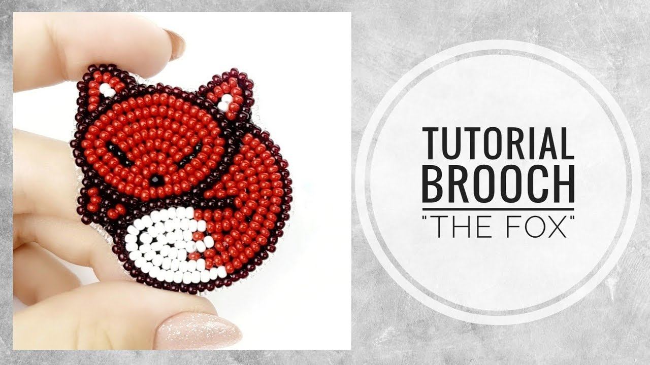 #МК - Вышитая брошь Лиса | #Tutorial - Embroidered Fox brooch смотреть онлайн