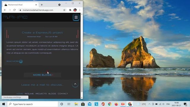 Demo of Home Page and Resume Page using NextJS and React. смотреть онлайн