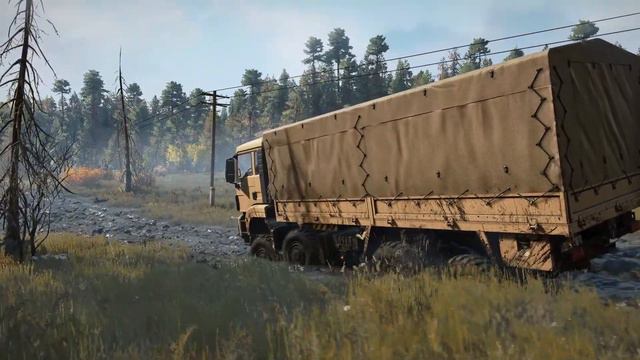 SnowRunner - Man Army Truck 8x8 "LEO M.M.T" - Driving Mud Offroad смотреть онлайн