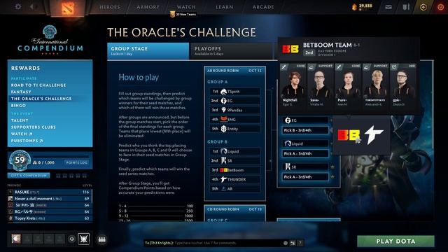 Group Stage Predictions - The Oracle Challenge Compendium 2023 #dota2 #ti2023 #battlepass смотреть онлайн