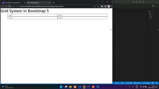 Grid System in Bootstrap 5 tutorial step by step | Bootstrap grid layouts | row column in bootstrap смотреть онлайн