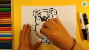 Ка нарисовать Винни Пуха медведя СССР мультик / урок рисования для детей