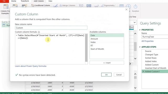 PowerQuery Solution: Running Total 3 ways!! List.FirstN,Table.SelectRows & Custom Functions (PQC02) смотреть онлайн