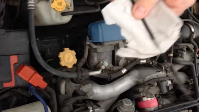 Как проверить уровень масла в двигателе субару смотреть онлайн