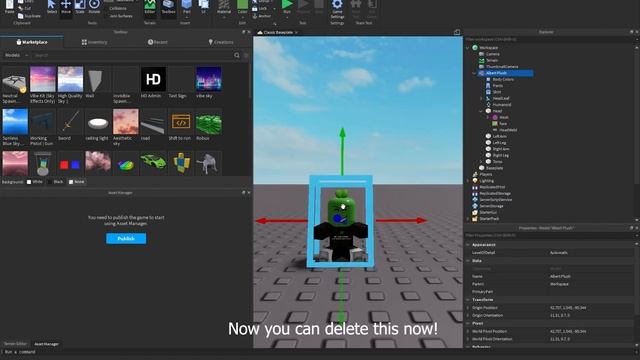 How To Make Your Own Shoulder Pal In ROBLOX STUDIO! смотреть онлайн
