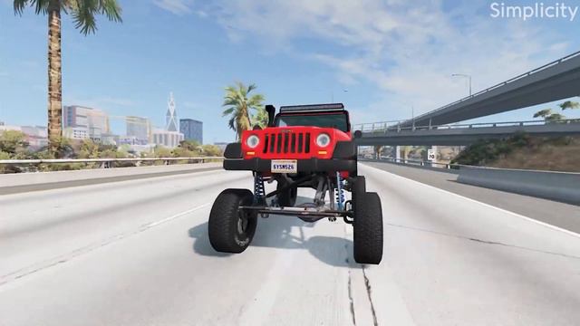 Cars Vs Bollards - BeamNG Gameplay / MASSIVE Car Crashes