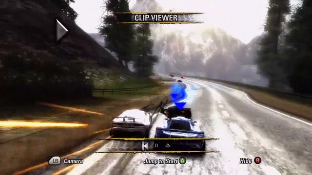 Burnout Revenge Race White Mountain Forward Wicked Flies Xbox 360 720P highlight replay смотреть онлайн
