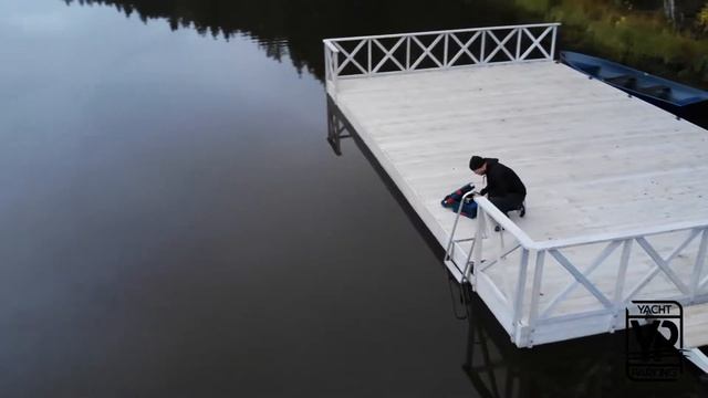Подготовка плавучей террасы к зимнему сезону
