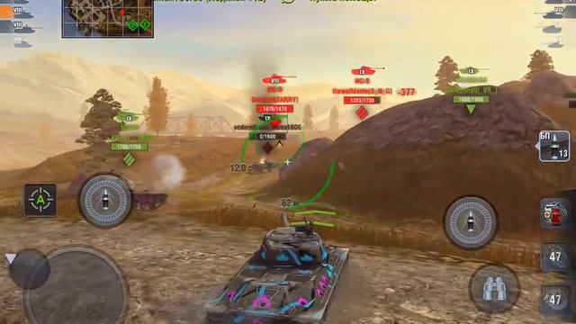 Wot Blitz. ИС-6. Gameplay. Сбиваем Х5. Обидно за не пробития. Но всё равно гут)) смотреть онлайн