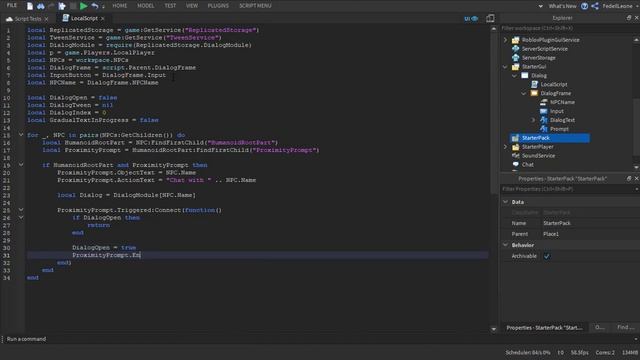 How to make a NPC 'E' PROMPT WITH DIALOGS (ProximityPrompt) | Roblox Studio смотреть онлайн