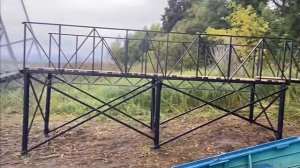 Установили пирс причал на понтонах Биофор