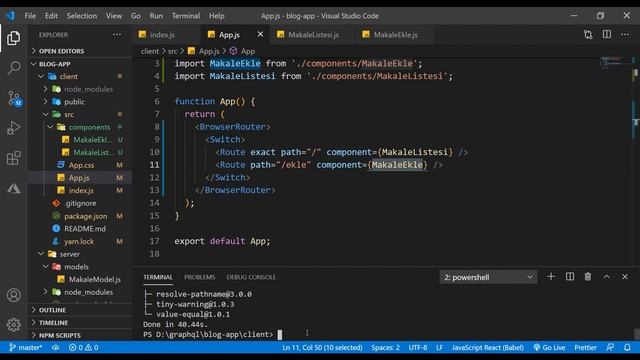 #8-Router Oluşturma [React-Apollo-GraphQL] смотреть онлайн