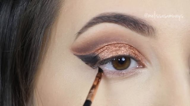 ⭐ Copper Cut Crease Glitter MakeUp Tutorial | Melissa Samways ⭐ смотреть онлайн