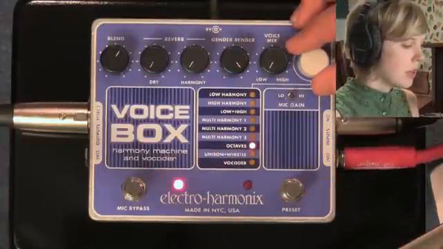 Electro-Harmonix Voice Box Vocal Harmony Machine / Vocoder (EHX Pedal Demo by Nataly and Jack) смотреть онлайн