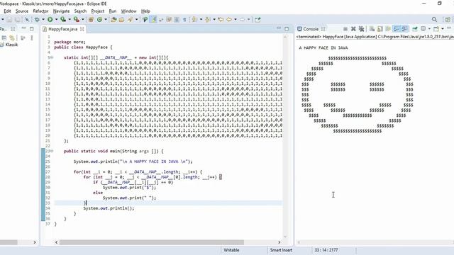 Happy Face Drawing In Java And Python From Scratch смотреть онлайн