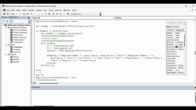 Microsoft Excel VBA - Sending Outlook Emails with VBA Code смотреть онлайн
