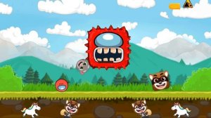 RED BALL 4 : (TALKING TOM + AMONG US) BALL 'FUSION BATTLE' with (AMONG + RACCOON) BOSS VOLUME 1 & 5