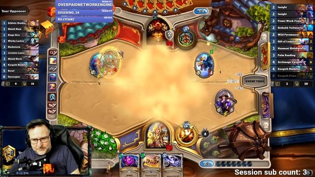 Shadow Hunter Vol'jin VS Bloodlust Hearthstone Darkmoon Races смотреть онлайн
