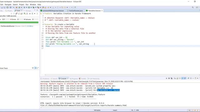 11. Karate Framework || Creating Variables. смотреть онлайн