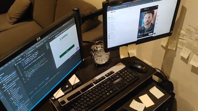 Hp Dual Monitor Setup Done/ For Web development. смотреть онлайн