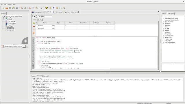 Beremiz PLC, python and c extensions смотреть онлайн