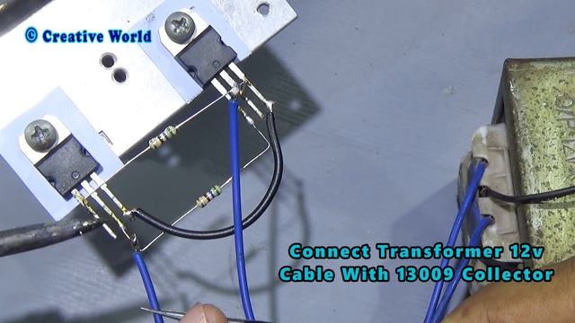 How To Make 12v DC To 220v AC Converter/Inverter Using 13007 & 13009 Transistor смотреть онлайн
