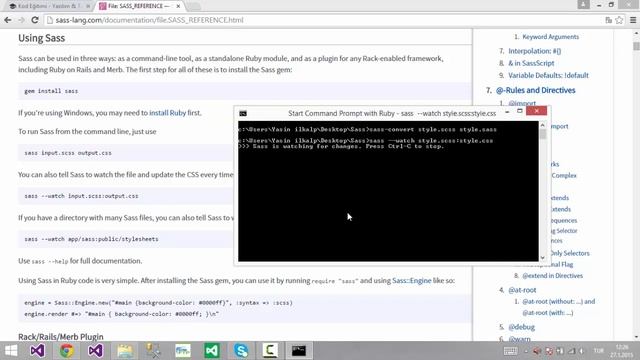 Kod Eğitimi - Sass Visual Studio Eklentisi смотреть онлайн
