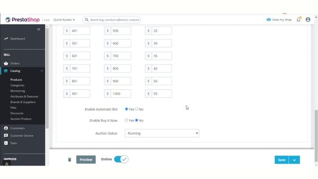 Prestashop Product Auction смотреть онлайн