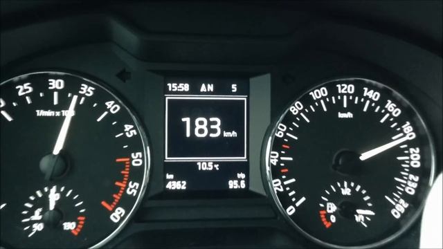 2016 Skoda Octavia III 1.6 TDI 110 HP 100 - Vmax Acceleration