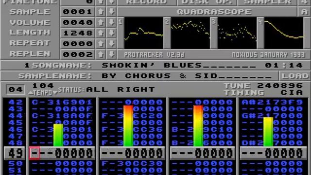 Chorus & Sid - Smokin' Blues (Amiga Protracker) смотреть онлайн