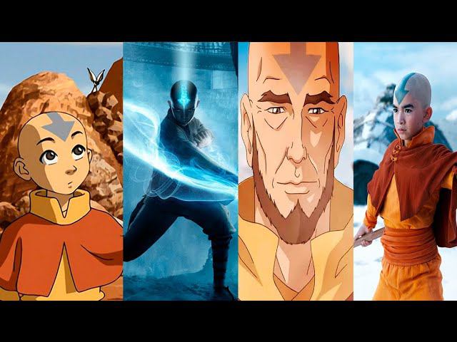Эволюция Аанге в мультфильмах и кино (2005-2024)\Evolution Aang Cartoons and Movie (2005-2024) смотреть онлайн